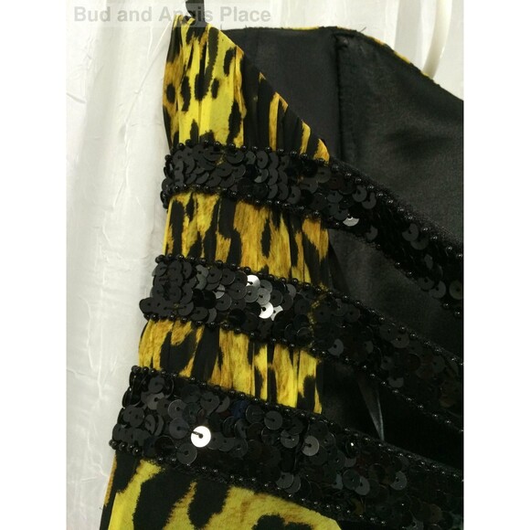 Cassandra Stone Mac Duggal Formal Dress Flash Animal Print Hi-Lo Size 2 NWT - Picture 8 of 8